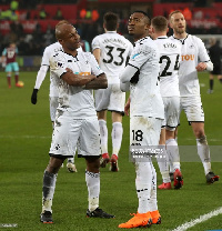 Ayew has now scored 11 goals for Swansea this season