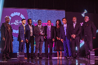 The team from Polytank Ghana after receiving the Brand of the Year award