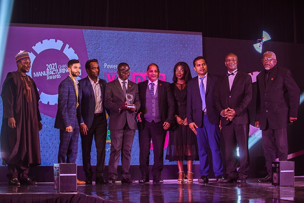 The team from Polytank Ghana after receiving the Brand of the Year award