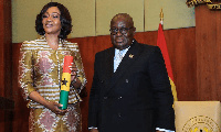 EC Chair Jean Mensa and President Akufo-Addo