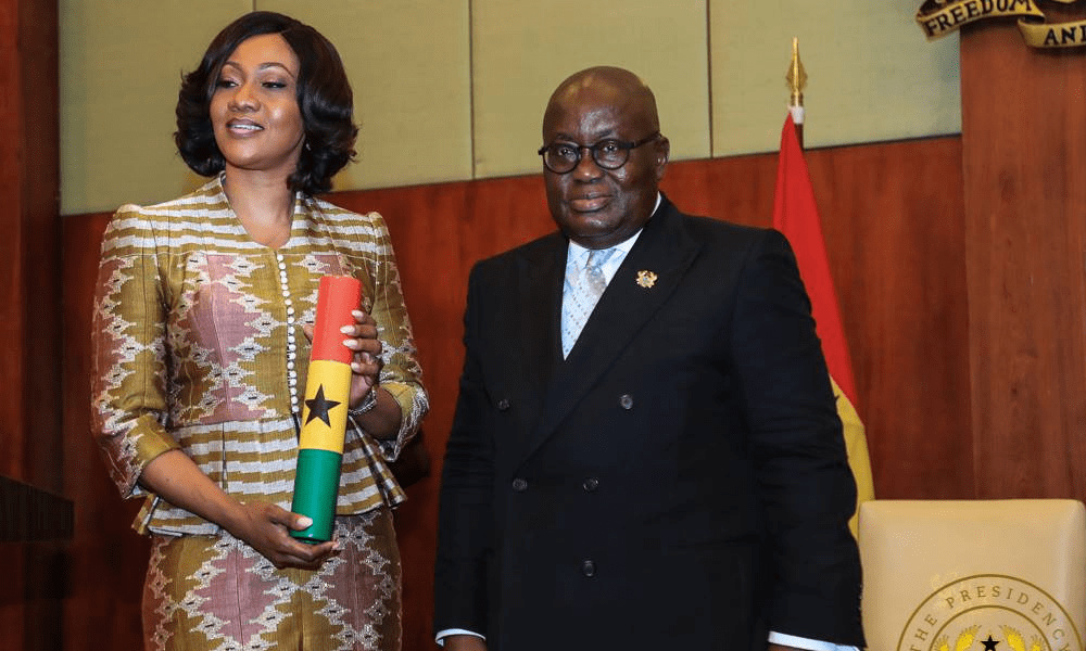 EC Chair Jean Mensa and President Akufo-Addo