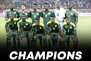 Senegal Teranga Lions lineup before a game