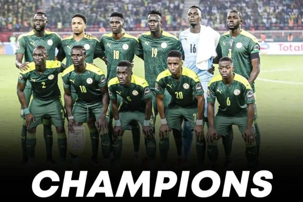 Senegal Teranga Lions lineup before a game