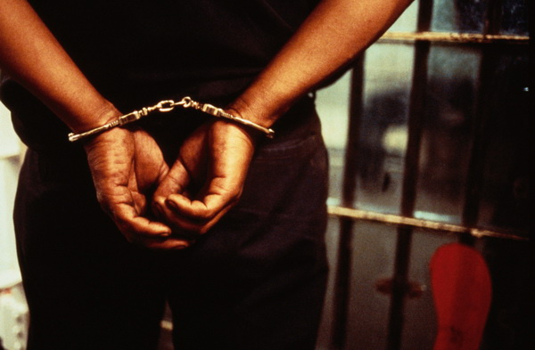 File photo of a man in a handcuff