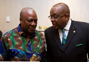 NDC flagbearer John Mahama and former UK Ambassador, Victor Smith