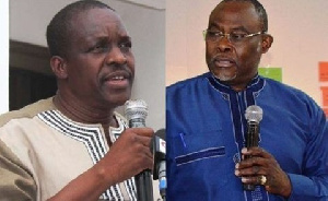 Alban Bagbin (L) and Ekwow Spio-Garbrah (R)