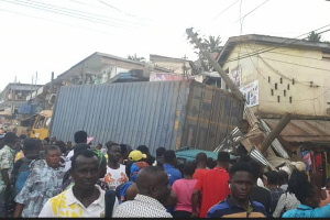 Chaos at the Tarkwa Post Office road