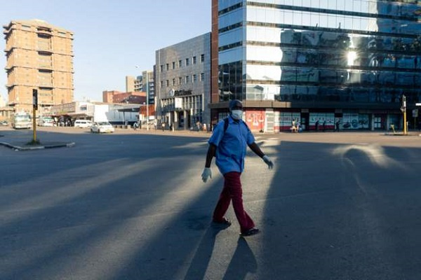 Harare's central business district emptied out when lockdown began at the end of March