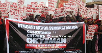 The demonstrators deem Mahama's action distasteful