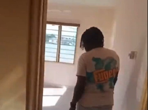 Ex-Ghana goalkeeper Memunatu Sulemana touring her new house