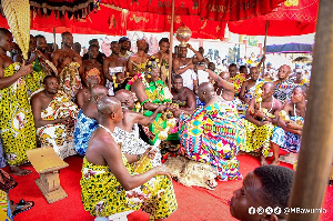 Otumfuo Osei Tutu II and Dr Bawumia