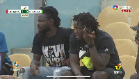 Sulley Muntari and Accra Hearts of Oak captain, Fatawu Mohammed