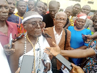 An elder of the Dangmebiawer Clan in Ada in the Greater Accra Region, Rex Daniel Wusa