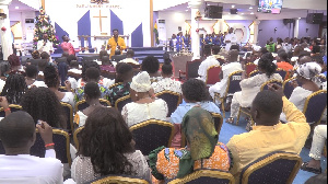 The congregation at Parliament Chapel on Sunday, December 1, 2022 service