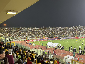 There was a full house at the Baba Yara Stadium when the team played Nigeria's Super Eagles