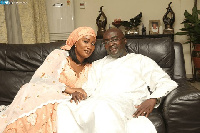 Samira and Bawumia in a pose