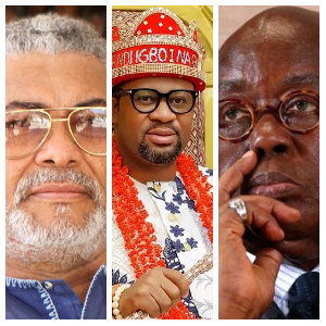 The Diasporian Igbo King in Ghana (middle) took his turn on People & Places