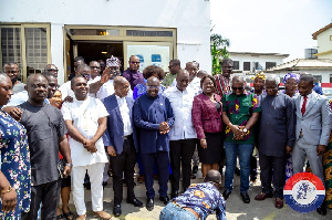 Vice President Bawumia paid a visit to the National Headquarters of the NPP