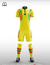 The proposed Black Stars jersey