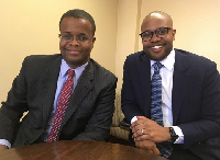 N. Kweku Nduom (left) and his brother, P.W. Chiefy Nduom