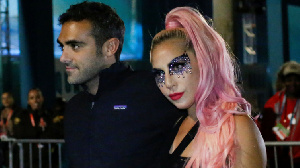 Lady Gaga and her boyfriend