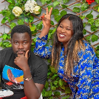 Sista Afia and her Manager, Emmanuel Arhin