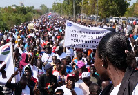 Protesters have been calling for elections this year