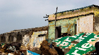 Ruins of the demolished Sea View Hotel