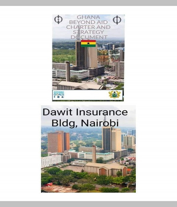 The picture on the cover of the Ghana Beyond Aid Charter is that of a skyline in Kenya