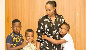 Wakaso's wife and kids