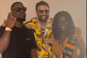 Sarkodie, Shaggy and Akosua Dentaa Amoateng MBA