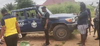 Police and some residents at the scene the lynching took place