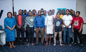 Reps of the participating clubs in a group photo after the program