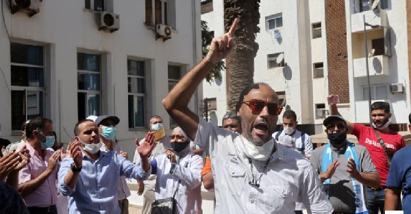 FILE PHOTO: Medical staff protest for higher pay and better working conditions in Rabat, Morocco