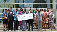 Officials of Covid-19 Private Sector Fund and the reps of the missions in a group photo