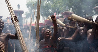 One person was killed by a stray bullet during the final funeral rights of the late Queenmother