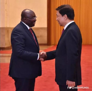 Vice President Dr. Mahamudu Bawumia with Veep of China, Li Yuanchao