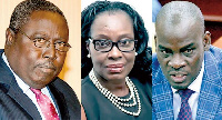 Martin Amidu, Glory Akuffo and Haruna Iddrisu