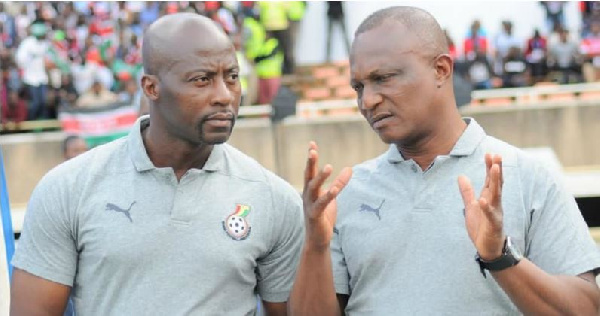 Ibrahim Tanko with Kwesi Appiah