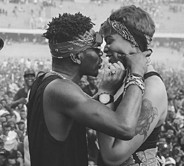 Shatta Wale and his baby mama, Michy