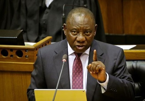 South African President,  Cyril Ramaphosa