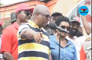 Mr. Mahama spoke at the NDC Unity Walk in CapeCoast