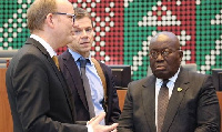 Nana Addo Dankwa Akufo-Addo, President of Ghana (R)