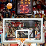 File photo - A basketball clock