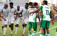 The Black Stars of Ghana(L) vs Super Eagles of Nigeria( R)