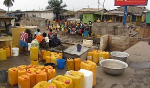 The area has suffered water shortage for the past one month