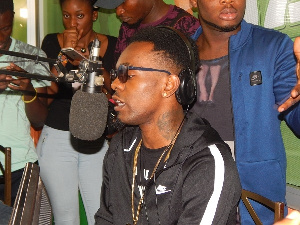 Patoranking at Yfm studios