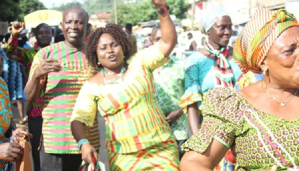 Lucy Anim Koryo , a parliamentary aspirant of NDC in Suhum constituency