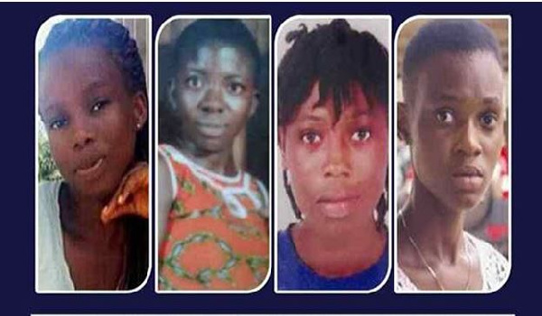 The four girls have been declared dead by the police