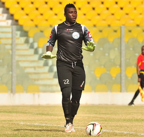 Stephen Adams of Aduana SC During the Premier League